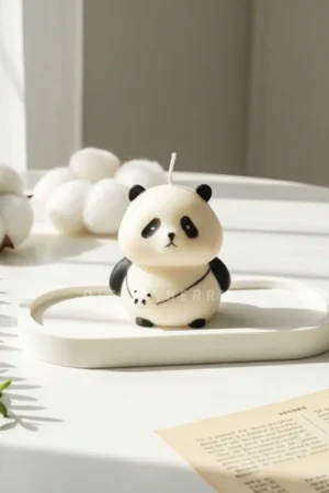 DiceandBerry Cute Panda Candle Charming Home Decor, Gifts for Panda Lovers, Scented, Soy wax, Gifting, Birthday Gift, Decorative Candle, Gifts for her, handmade gift