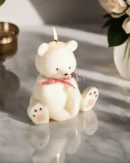 DiceandBerry Sitting Teddy Candle Cozy Home Decor, Adorable and Cute Gifts for Him and Her