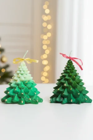 DiceandBerry Christmas Tree Combo (Pack of 2) - Gifts for X mas, Christmas gift, Scented, Soy wax, Gifting, Birthday Gift, Decorative Candle, Gifts for him and her, handmade gift